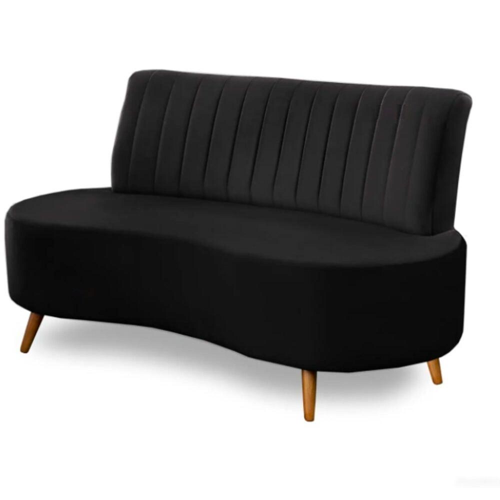 Sofá Qatar 135cm - Preto