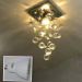Lustre Chuva de Cristais para Lavabo e Hall Social 20cm
