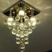 Lustre de Cristais Espiral para Sala de Jantar e Sala de Estar 50cm