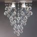 Lustre de Cristais Inox Espelhado para Sala de Jantar e Sala de Estar 60 cm