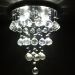 Lustre de Cristais Inox Espelhado para Sala de Jantar, Sala de Estar, Escritório e Quarto Incolor 60 cm