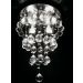 Lustre de Cristais Inox Espelhado para Sala de Jantar, Sala de Estar, Escritório e Quarto Incolor 70 cm