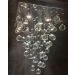 Lustre de Cristais Inox Espelhado para Sala de Jantar, Sala de Estar, Escritório, Recepção e Quarto 50 cm