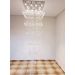 Lustre de Cristais Legítimos Inox Espelhado para Vão de Escadas 240 cm
