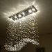 Lustre de Cristais Legitimo Ondular para Sala de Jantar e Sala de Estar 80cm