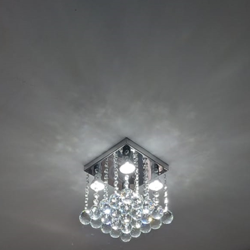 Lustre de Cristais para Lavabo e Corredor 30 cm