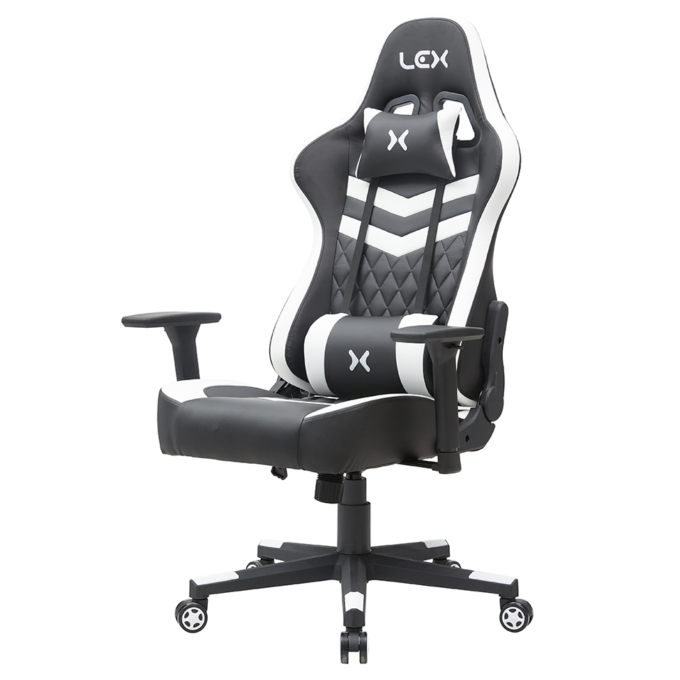 Cadeira Gamer Olympians Hades Preta e Branca