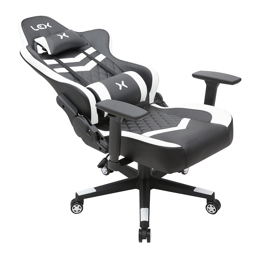 Cadeira Gamer Olympians Hades Preta e Branca