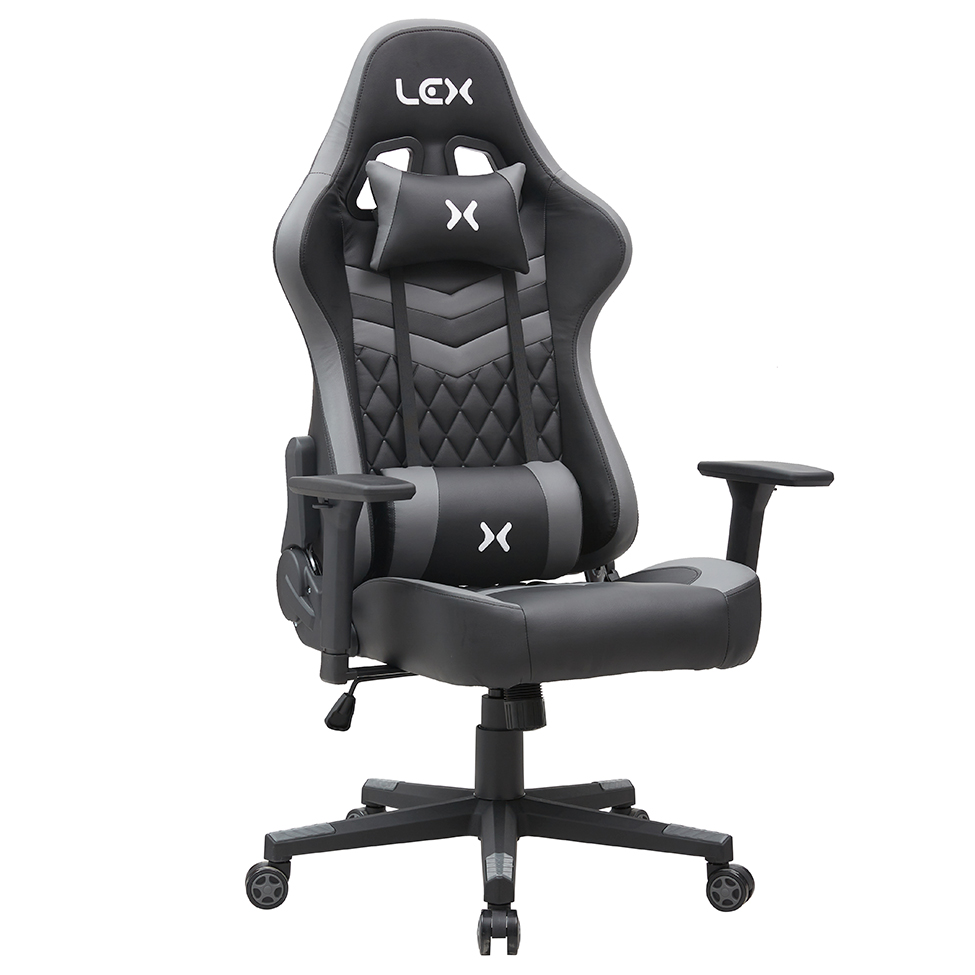 Cadeira Gamer Olympians Hades Preta e Cinza
