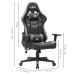 Cadeira Gamer Olympians Hades Preta e Cinza