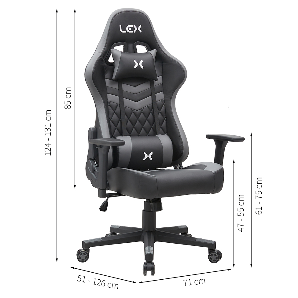 Cadeira Gamer Olympians Hades Preta e Cinza