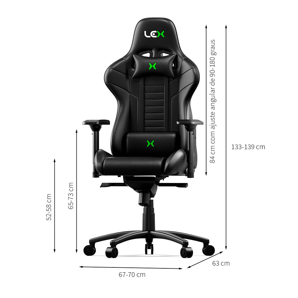 Cadeira Gamer Olympians Poseidon Preta