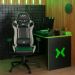 Cadeira Gamer Olympians Poseidon Preta e Branca