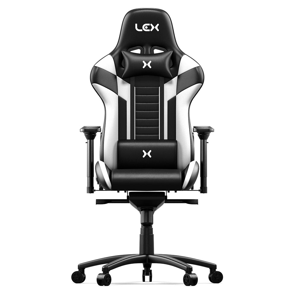 Cadeira Gamer Olympians Poseidon Preta e Branca