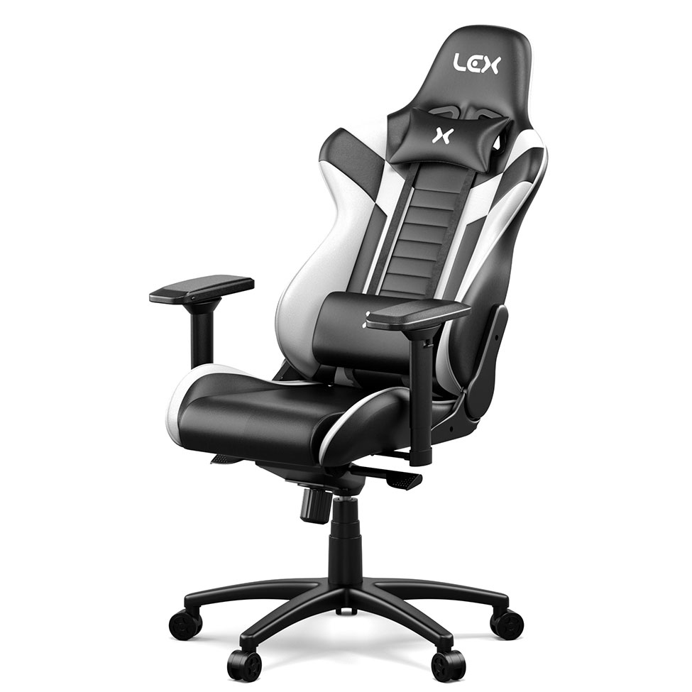 Cadeira Gamer Olympians Poseidon Preta e Branca