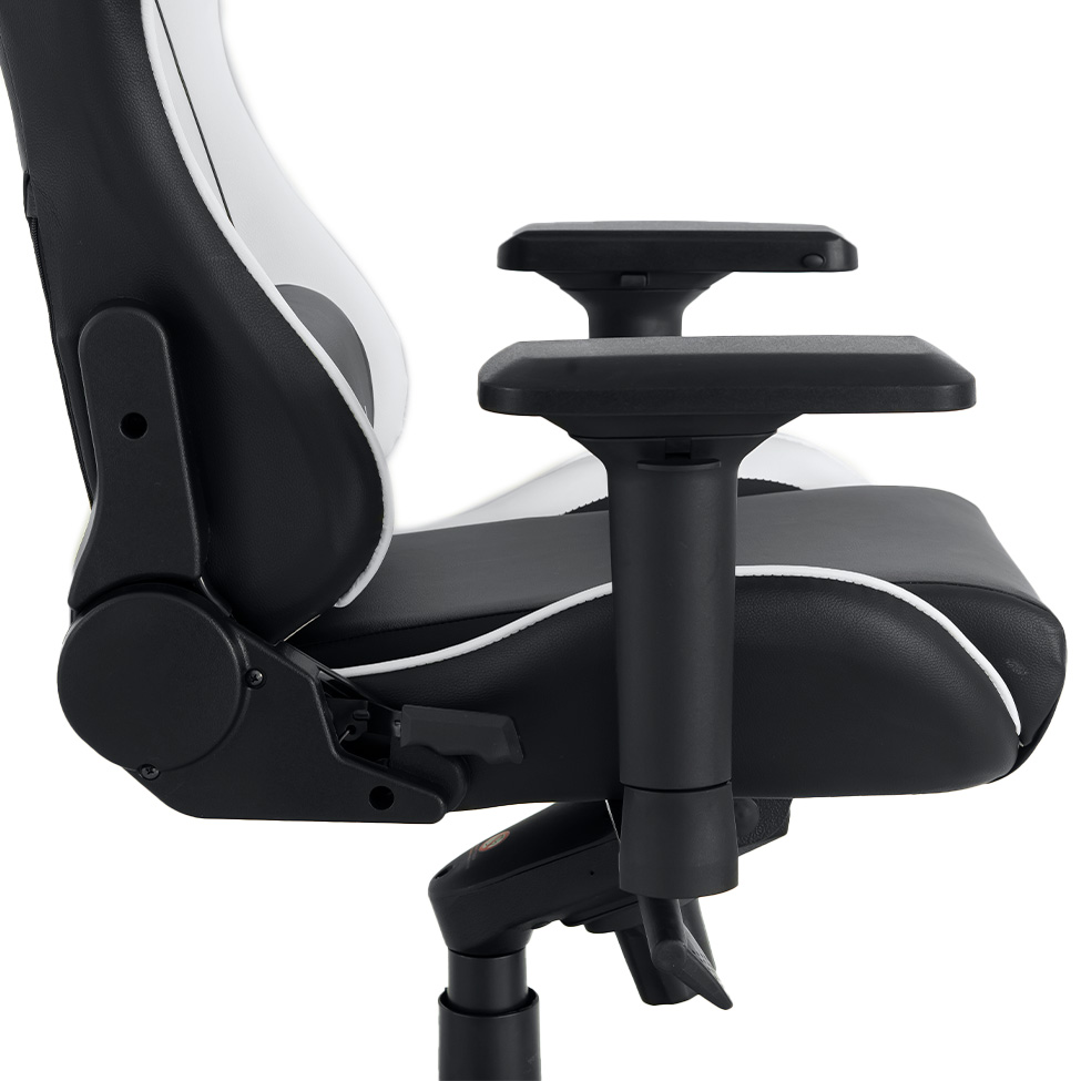 Cadeira Gamer Olympians Poseidon Preta e Branca