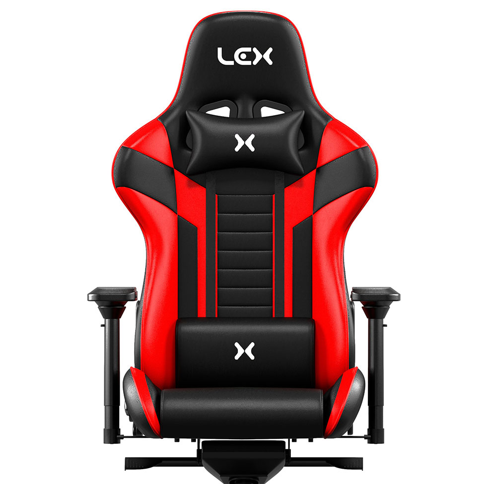 Cadeira Gamer Olympians Poseidon Preta e Vermelha