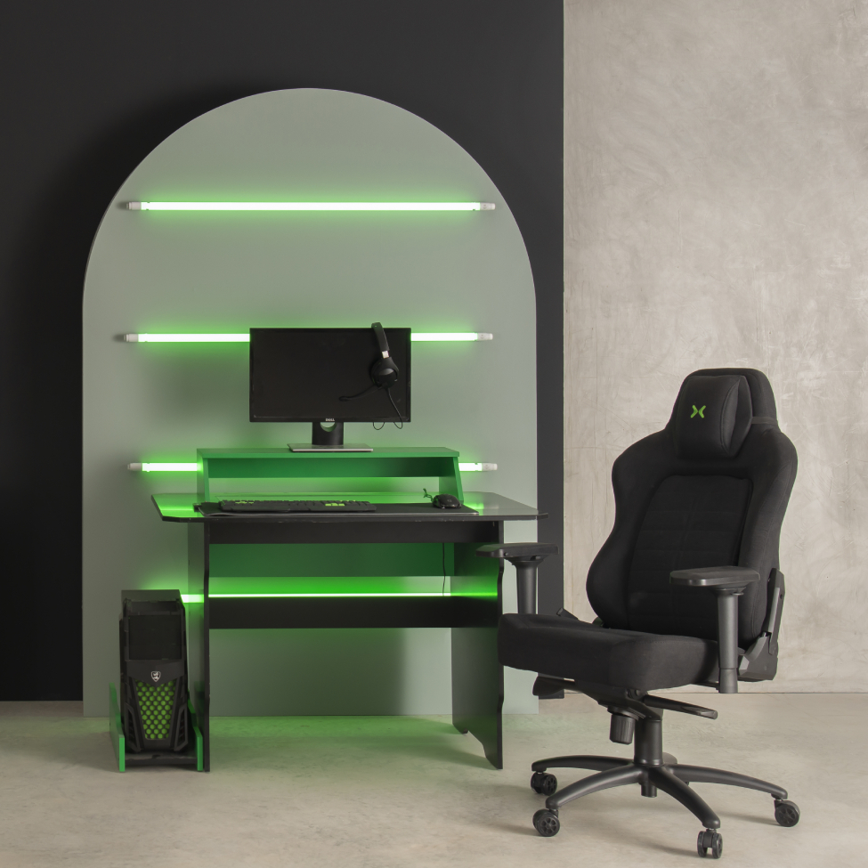 Cadeira Gamer Titans Cronus Tecido Preta