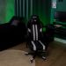 Cadeira Gamer Titans Hyperion Preta e Branca
