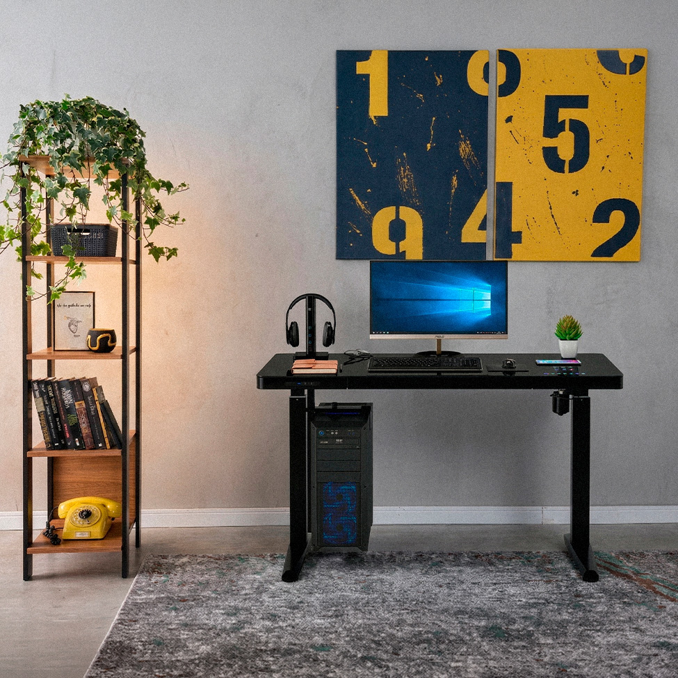 Mesa Ergonômica NexStand Preta