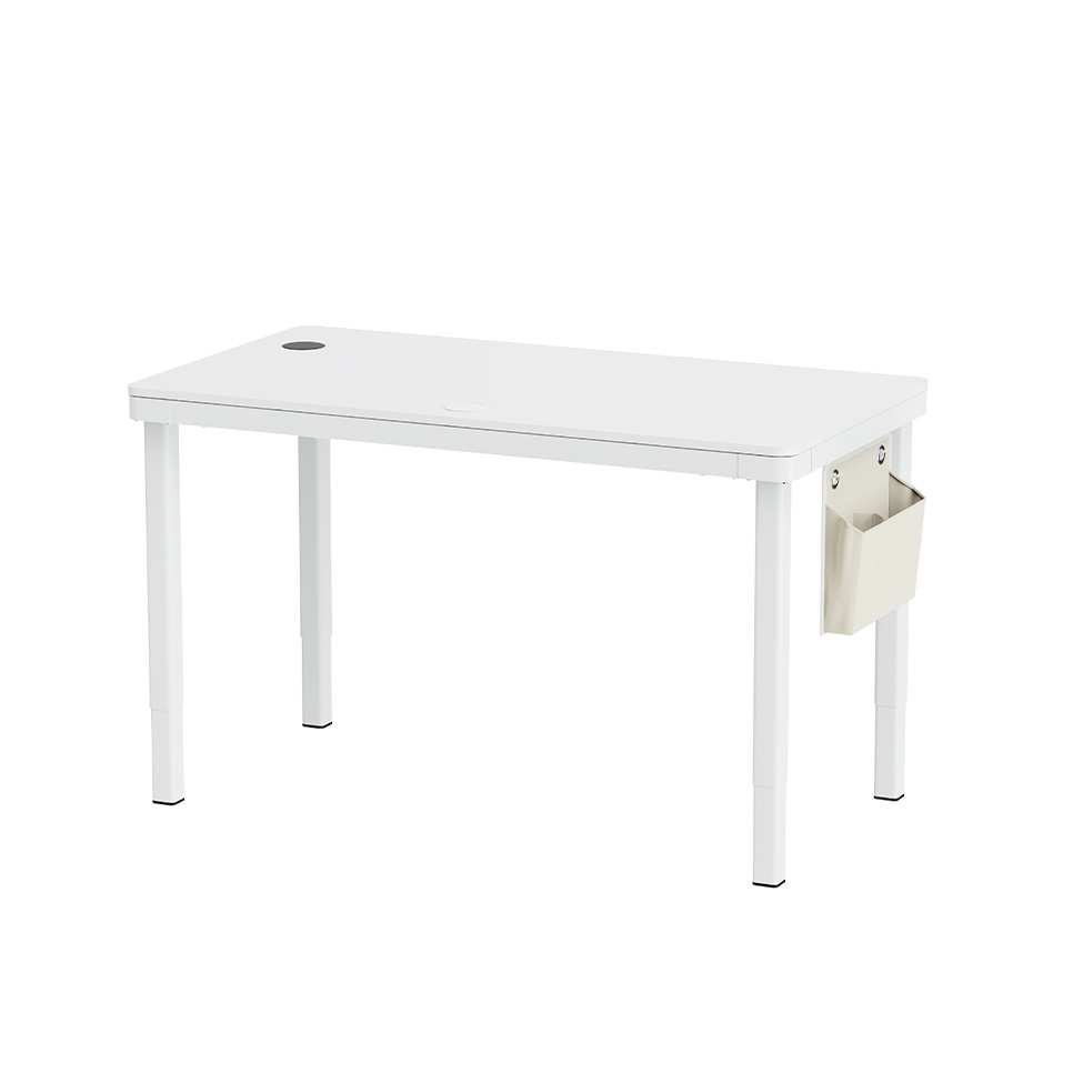 Mesa Ergonômica com Regulagem de Altura Studio Branca