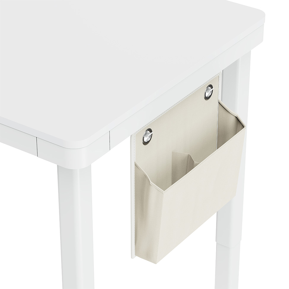 Mesa Ergonômica com Regulagem de Altura Studio Branca