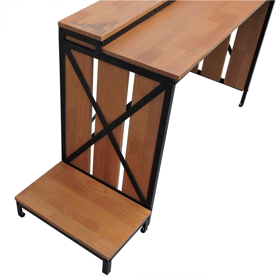 Mesa Gamer Extensível Assassin’s Creed Valhalla Amêndoa e Preta