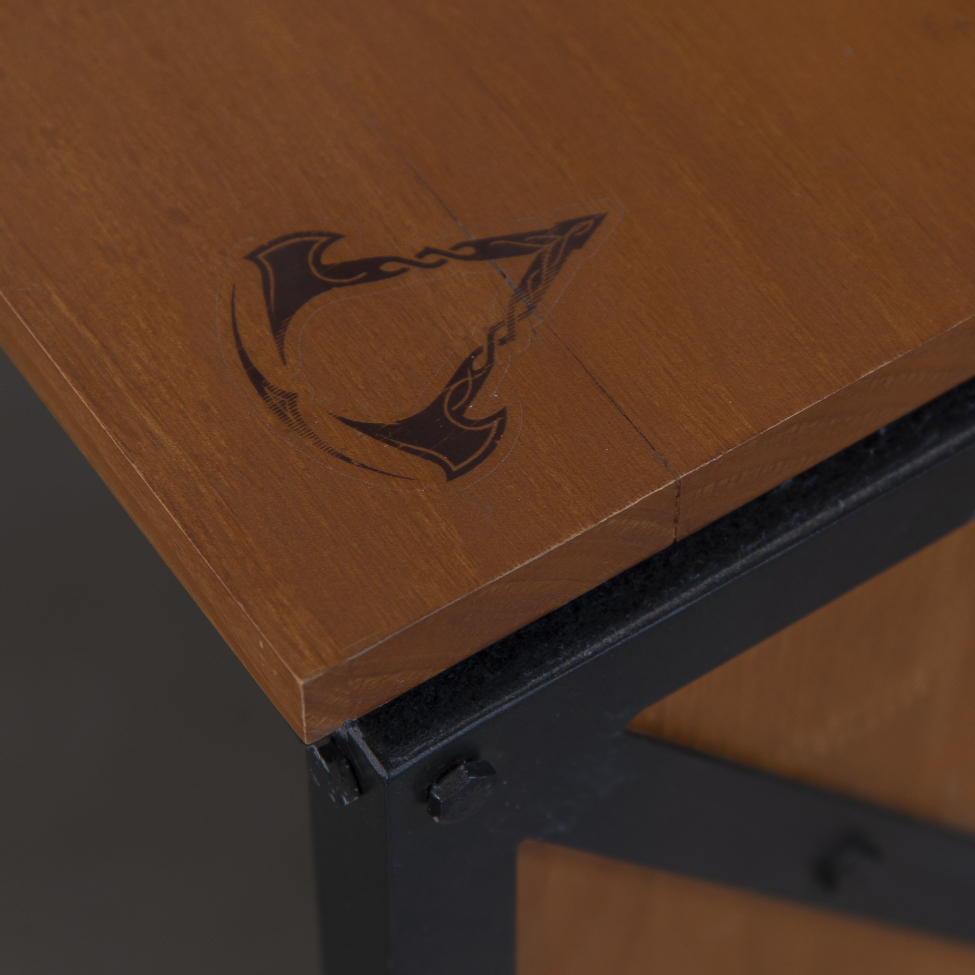 Mesa Gamer Extensível Assassin’s Creed Valhalla Amêndoa e Preta