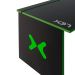 Mesa Gamer LEX Preta e Verde com detalhes que brilham no escuro