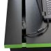 Mesa Gamer LEX Preta e Verde com detalhes que brilham no escuro