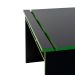 Mesa Gamer LEX Preta e Verde com detalhes que brilham no escuro