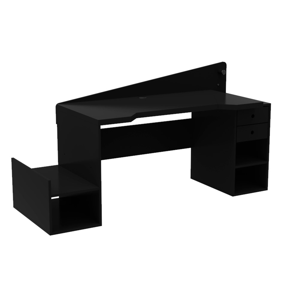 Mesa Gamer com LED Gothan 2 GV Preta
