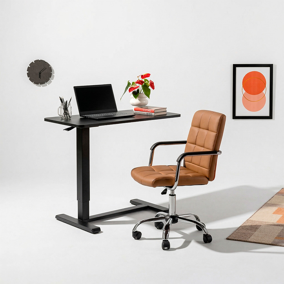 Mesa Lateral com Regulagem de Altura Link Preta