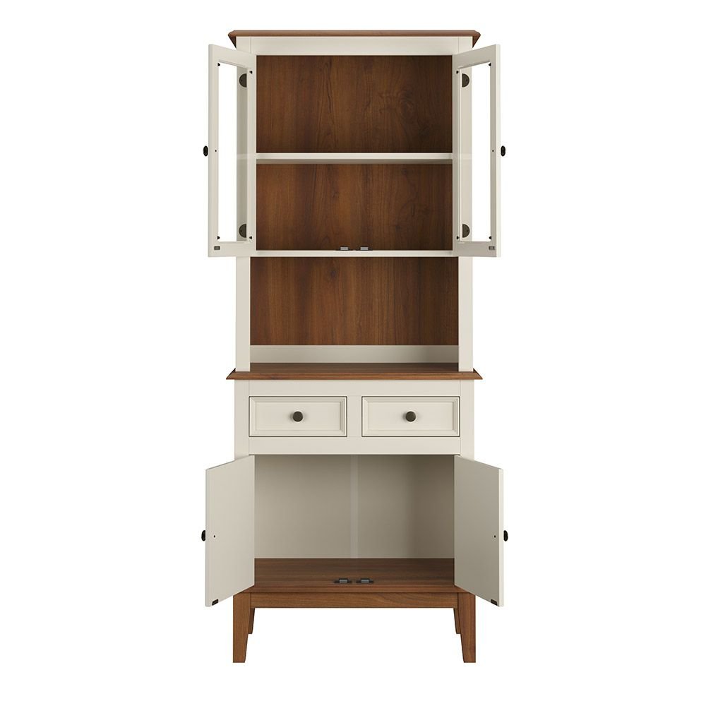 Arca e Oratório  4 Portas e 2 Gavetas - Madeira Maciça - Off White
