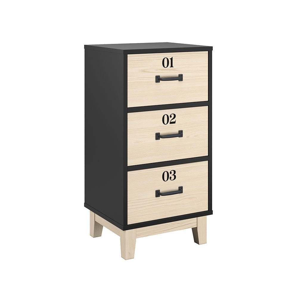 Cômoda 3 Gavetas Industrial  -  Linha Organize