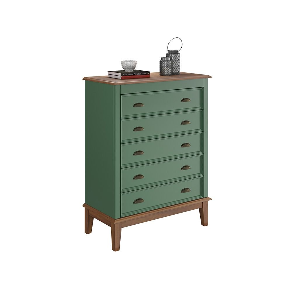 Cômoda 5 Gavetas  - Verde