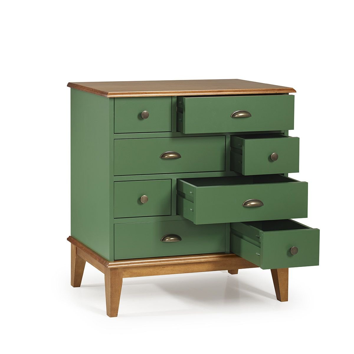 Cômoda 8 Gavetas Verde