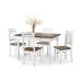 Conjunto Sala de Jantar e Cozinha Com 4 Cadeiras Madeira Maciça BRANCO