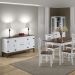 Conjunto Sala de Jantar e Cozinha Com 4 Cadeiras Madeira Maciça BRANCO