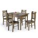 Conjunto Sala de Jantar e Cozinha Com 4 Cadeiras Madeira Maciça IMBUIA