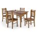 Conjunto Sala de Jantar e Cozinha Com 4 Cadeiras Madeira Maciça MEL