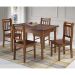 Conjunto Sala de Jantar e Cozinha Com 4 Cadeiras Madeira Maciça MEL