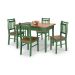 Conjunto Sala de Jantar e Cozinha Com 4 Cadeiras Madeira Maciça VERDE