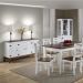 Conjunto Sala de Jantar e Cozinha Com 6 Cadeiras Madeira Maciça BRANCO