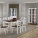 Conjunto Sala de Jantar e Cozinha Com 6 Cadeiras Madeira Maciça BRANCO