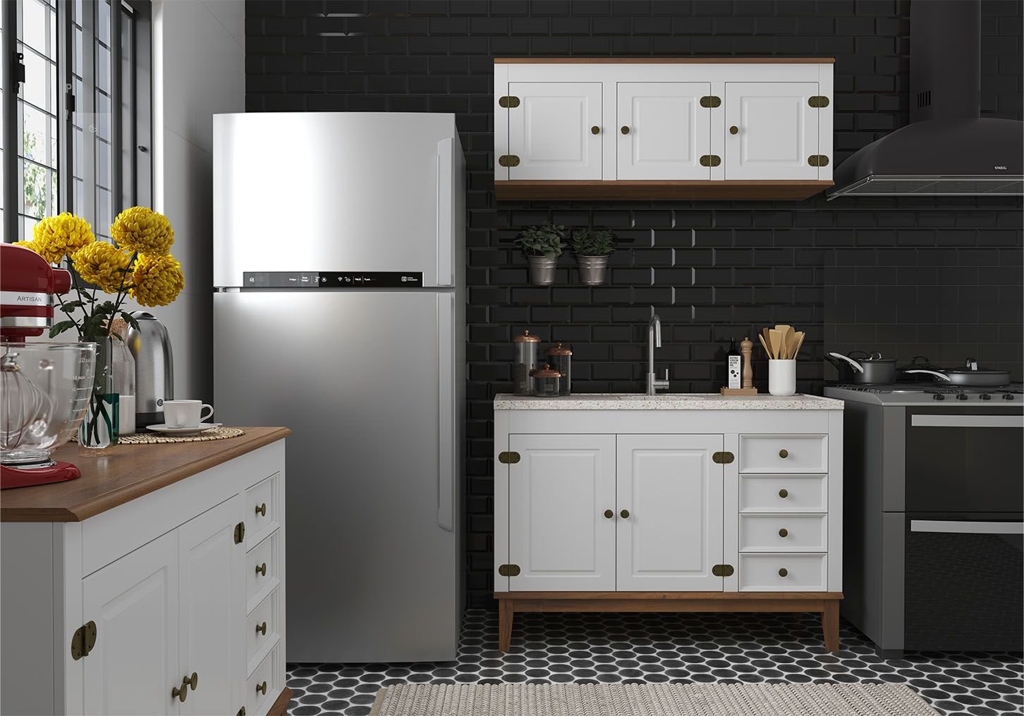 Cozinha Modulada 2 peças - Branco