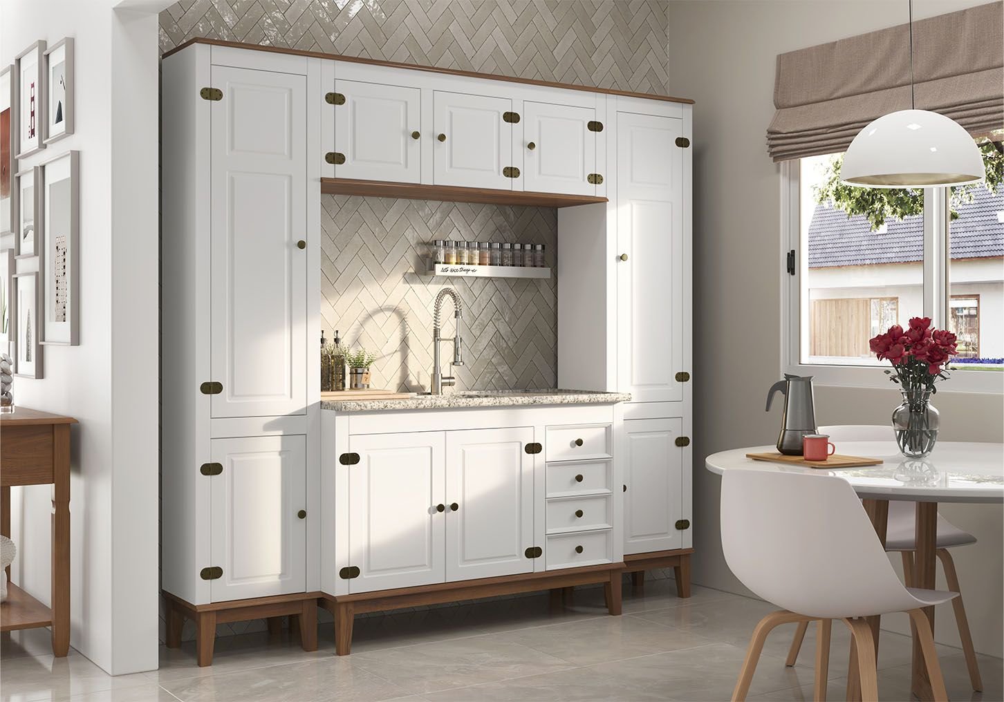 Cozinha Modulada 4 peças - Branco