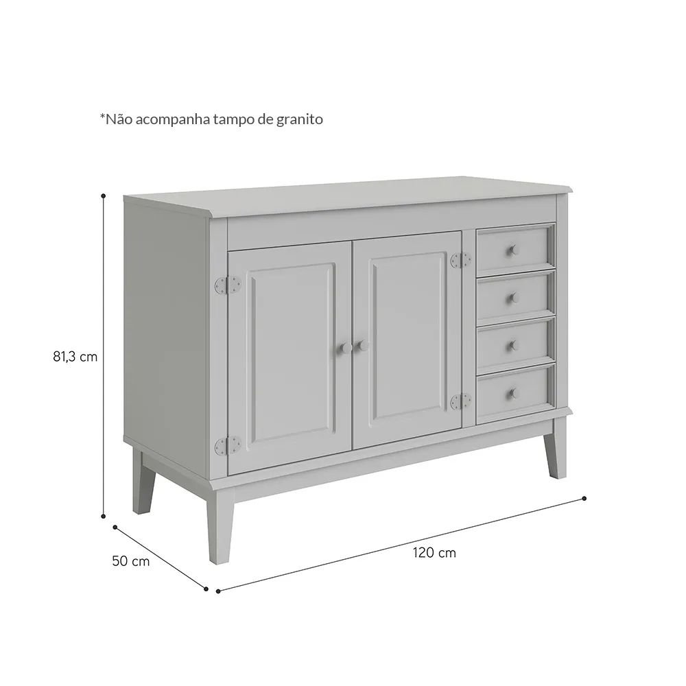 Cozinha Modulada 5 peças - Preto