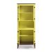Cristaleira de Madeira  Maciça 4 portas - Amarelo Lemon