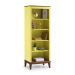 Estante de Madeira Maciça  4 Prateleiras - Amarelo Lemon